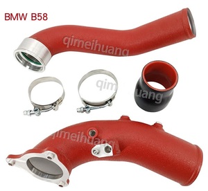 特価 ☆ BMW F30 340i M340ix B58 3.0Lターボ アルミ チャージパイプ マイナー後 2015～ レッド CHARGE PIPE ブーストパイプ