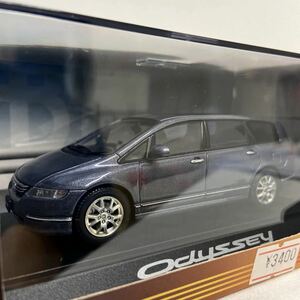 EBBRO 1/43 HONDA Odyssey RB1 エブロ ホンダ オデッセイ ニューグレイッシュモーブメタリック カラーサンプル ミニカー モデルカー