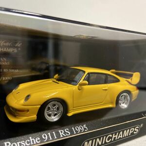 限定車 MINICHAMPS 1/43 PORSCHE 911 RS Street 1995年 Yellow ミニカーファンスペシャルモデル ミニチャンプス ポルシェ 993 ミニカー