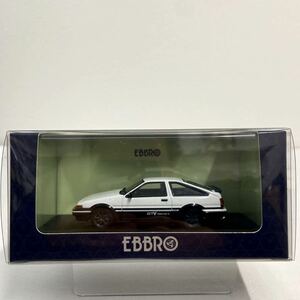 EBBRO 1/43 TOYOTA Sprinter Trueno AE86 GTV エブロ トヨタ スプリンタートレノ ホワイト 旧車 ミニカー モデルカー 国産名車