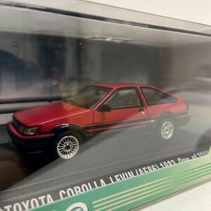 EBBRO 1/43 TOYOTA COROLLA LEVIN AE86 1983年 Red Black エブロ トヨタ カローラレビン レッド 旧車 ミニカー モデルカー 国産名車