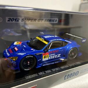 EBBRO 1/43 SUBARU BRZ R&D SPORT SUPER GT300 #61 2012年 エブロ スバル 佐々木孝太 スーパーGT ミニカー モデルカー