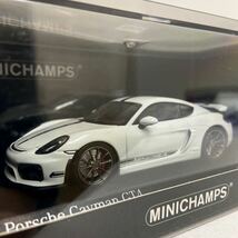 MINICHAMPS 1/43 PORSCHE CAYMAN GT4 White 2016年 ミニチャンプス ケイマン 981 型 ホワイト 限定車 ミニカー モデルカー_画像1