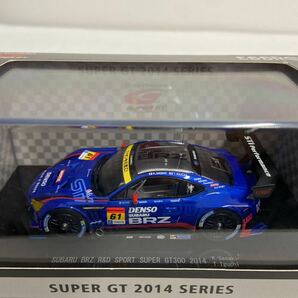 EBBRO 1/43 SUBARU BRZ R&D SPORT SUPER GT300 2014年 #61 エブロ スバル 井口卓人 佐々木孝太 スーパーGT ミニカー モデルカーの画像5