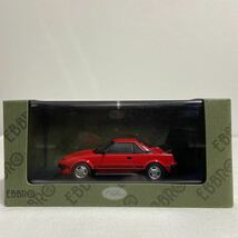 EBBRO 1/43 TOYOTA MR2 Red 1984年 エブロ トヨタ レッド AW11 旧車 ミニカー モデルカー 国産名車_画像2