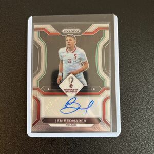 Panini prizm world cup 2022 カタールW杯　Poland代表　Jan Bednarek 直筆サインカード　激レア