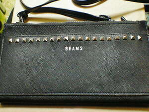 [BEAMS] Beams Mini shoulder bag pouch bag black * bag bag 