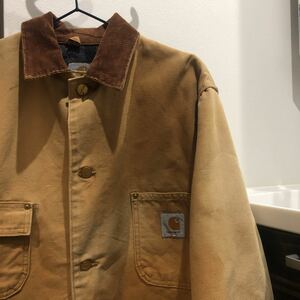 古着大量出品 カーハート ダック地 ワークジャケット カバーオール carhartt ミシガンチョアコート ブラウンダック アクティブジャケット