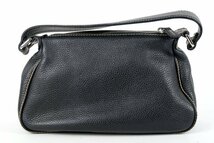 【超美品】CHANEL シャネル レザー ショルダーバッグ フリンジ ネイビー系 ブランド鞄【NT49】_画像2