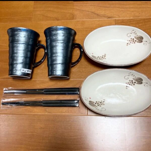 マグカップ 箸 皿 片岡鶴太郎
