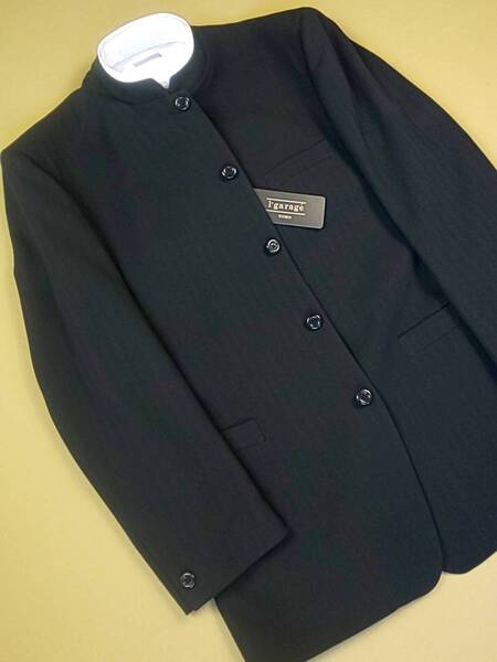 最終処分 l'garage 新品 SALE!! 70%OFF 送料無料 マオカラー ジャケット LLサイズ ポリエステル100% ゆったり お洒落 衣装 カジュアル 4014