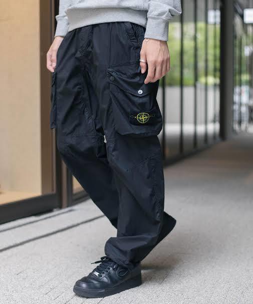 無地・新色登場！ stone island カーゴパンツ w32 カーキグリーン