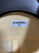 激レア 国内正規 CHANEL ヴィンテージ シルク 胸ロゴ ココマーク 金ボタン シャツ C-TK-5914 シャネル _画像3