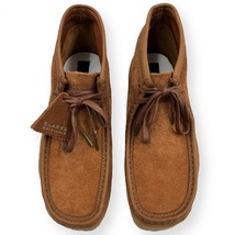 美品 Clarks クラークス WALLABEE BOOT TAN HAIRY SUEDE ワラビー ブーツ スウェード 26154818 モカシン シューズ 28.5cm タンへアリー_画像4