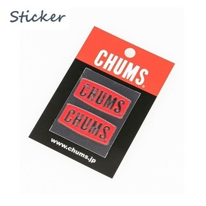Sticker Chums Logo Emboss Red 新品 日本製 ステッカー CH62-1125