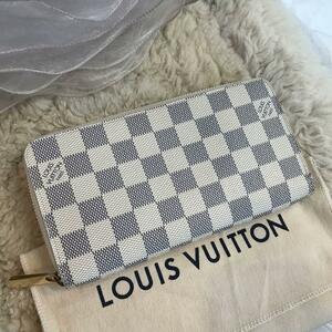 ★美品★LOUIS VUITTON　ダミエ・アズール　ジッピーウォレット　長財布