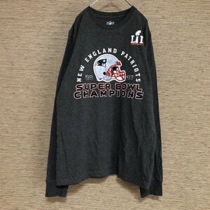 NFL　長袖Tシャツ　ロンT　ニューイングランドペイトリオッツ　アメフト11 古着　入手困難　激レア　希少 人気　チームロゴ　ヘルメット