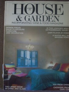 House & Garden November 1985 　- 英語版 - ◆ ジャンク品 ◆