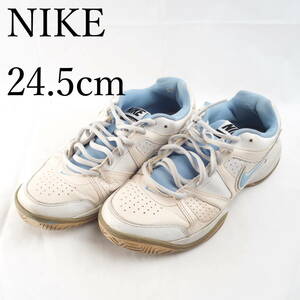 LK6064*NIKE*ナイキ*メンズスニーカー*24.5cm*白×水色*