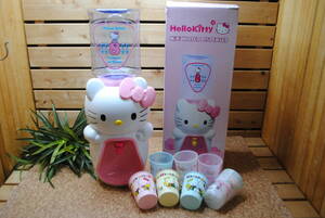 /に855.Hello Kitty MiNi WATER DISPENSER◇ウォーターサーバー◇コップ8杯分◇コップ付き