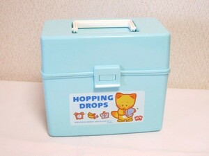 ■昭和レトロ　サンエックス　SAN-X　ホッピングドロッップス　HOPPING　DROPS　ファンシーBOX　キツネさん　プラ小物入れ■