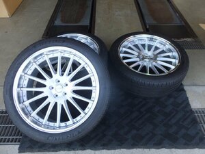 [ б/у * текущее состояние распродажа ]TWSek sleet 108M brush do9.5J-22 5/114.3 +27 Michelin 265/40R22 22 -дюймовые колесные диски 4 листов шина 3 шт. комплект 