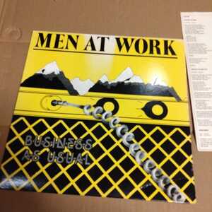 MEN AT WORK レコード　BUSINESS AS USUAL 中古レコード