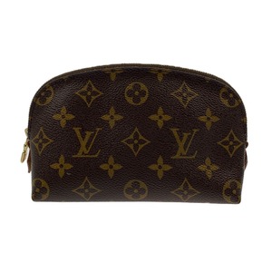 ▽▽ LOUIS VUITTON ルイヴィトン ポシェット・コスメティック PM　ポーチ コスメポーチ モノグラム M47515 ブラウン やや傷や汚れあり