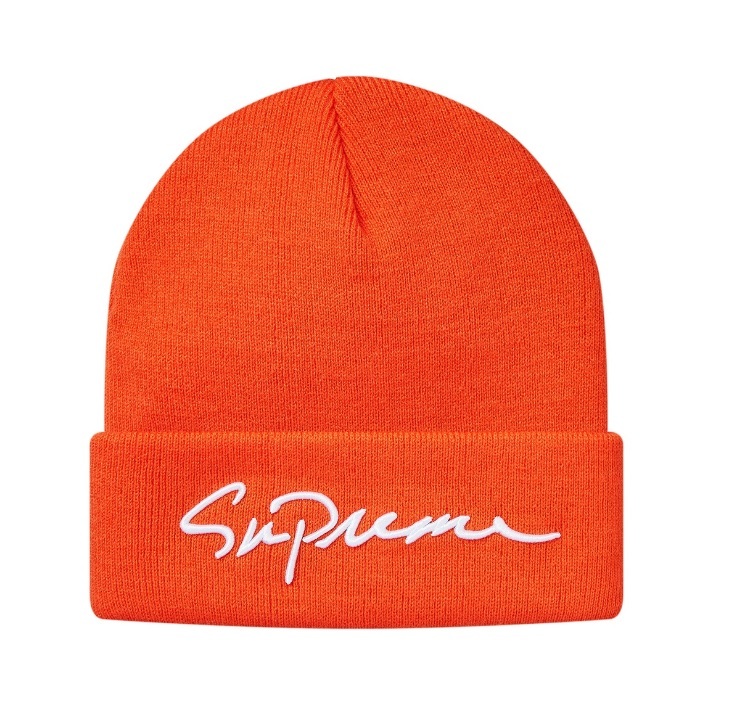 赤 supreme 18aw classic script beanie | www.tspea.org