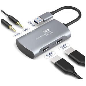 HDMI キャプチャーボード USB3.0 30fps ストリーミングと録画