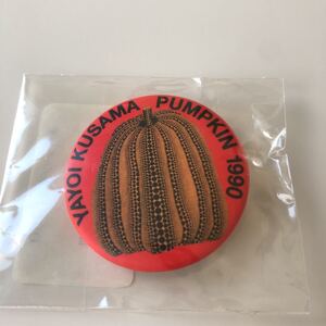 【草間彌生】缶バッチ かぼちゃ 1990 新品 / 缶バッジ ピン ピンズ PIN PINS 草間弥生 Moma カボチャ パンプキン 現代アート 奈良美智