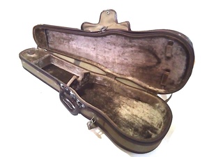 TOYO GAKKI 4/4? SHELL ONE violin case va Io Lynn hard case key equipped Violin HARD CASE present condition details text prompt decision have control number TO