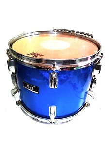 Pearl マーチング ドラム タム パール ブルー 青 drum サイズ写真参照 金具一部装備 即決有り 現状 管理番号B１ 