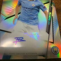 Topps Finest UEFA CL エリック・ガルシア（Eric Garcia) 直筆サインカード RC refractor マンチェスターシティ バルセロナ ジローナ_画像2