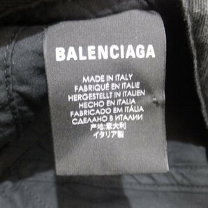 BALENCIAGA バレンシアガ 21SS リゾートキャップ HOTELS RESORT ブラックの画像5