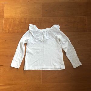 120 ブランシェス　白　長袖　カットソー　 長袖カットソー 長袖Tシャツ　女の子