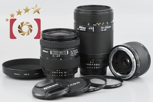 【中古】Nikon ニコン AF NIKKOR 24-50mm f/3.3-4.5 + AF NIKKOR 70-210mm f/4-5.6 + テレコンバーター TC-201 2X