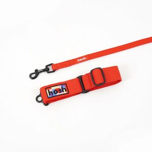 hosh イタグレ ミニピン リード 犬 首輪 インポート ブルー Primary Leash Red