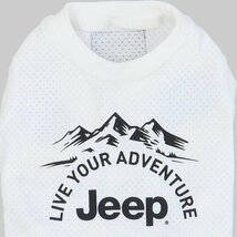 【Sサイズ】限定 ジープ 公式 メッシュ ロゴ Tシャツ タンクトップ ホワイト 白 犬服 ペット服 夏服 Jeep Mesh Logo Wear_画像5