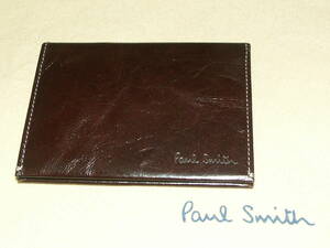 PSU601 new goods genuine article Paul Smith high class kangaroo leather card ticket holder pass case 