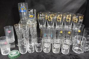 Art hand Auction ◎457 ●30 beer glasses ●KIRIN/GUINNESS/Sapporo/The Winter's Tale/beer mug/bottle opener/not for sale/kitchen/restaurant/multiple detailed photos available, Tableware, glass, Carafe, Beer mug