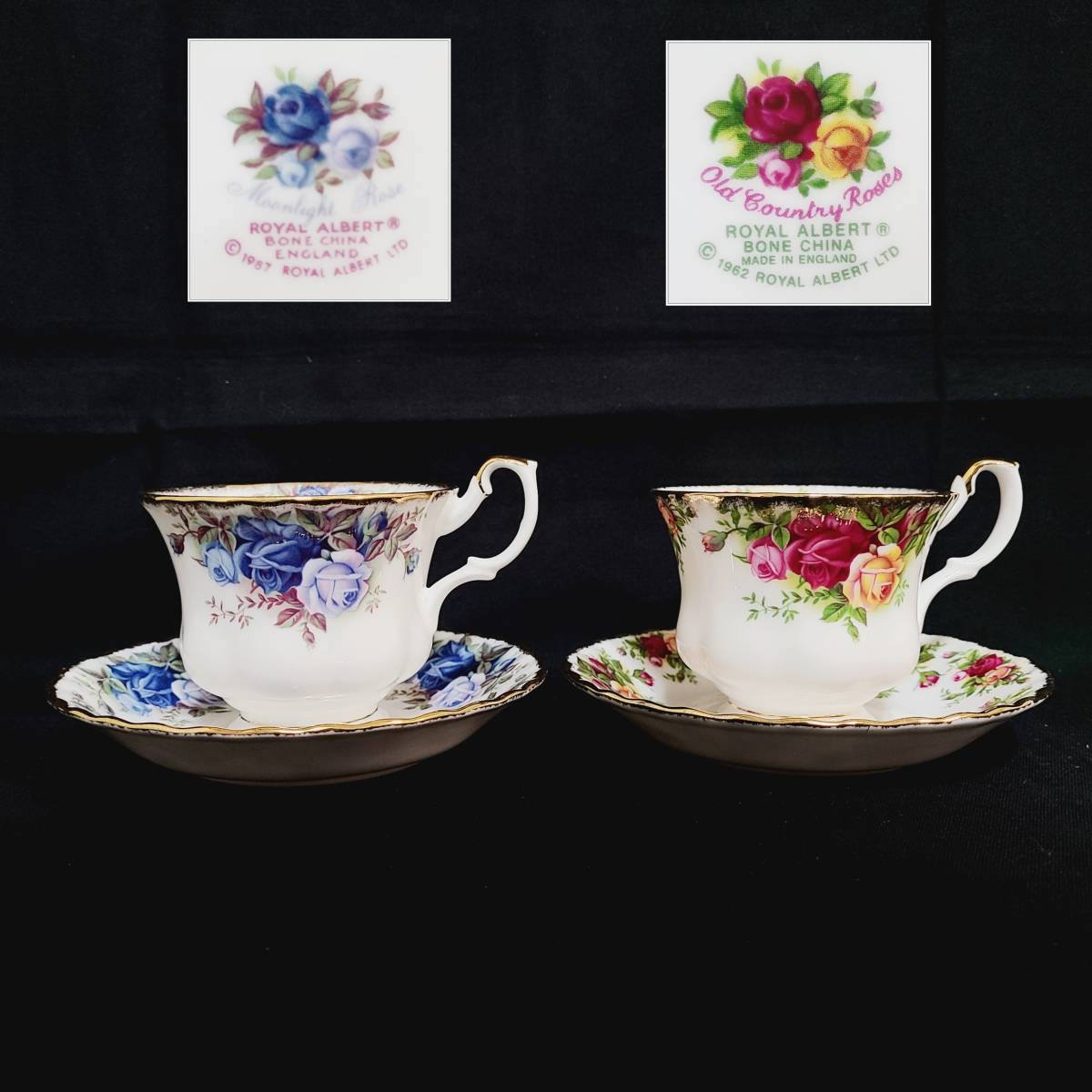 50228□カップ&ソーサー ロイヤルアルバート ROYAL ALBERT Moonlight ...