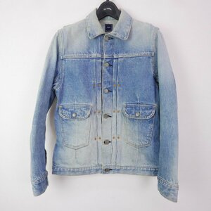 FUJITO フジト 11MJ Jacket メンズ アウター ダメージ加工 デニム ジャケット Gジャン BLUE S