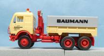 宅急便コンパクト発送 1/87 Herpa 811545 MB 3850 重トラクター BAUMANN 中古・現状・1輌_画像2