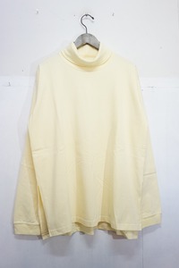 美品22AW URUウル 22FUC02 LONG SLEEVE TURTLE NECK TEE タートルネック 長袖Tシャツ カットソー 黄1225M