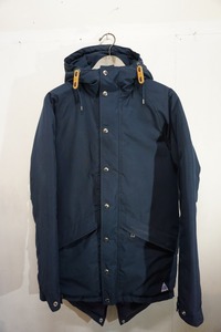 美品 正規 CAPE HEIGHTS ケープハイツ EASTFORD モッズ コート ミリタリー ダウン ナイロン ジャケット 紺 XS 本物 1120M▲