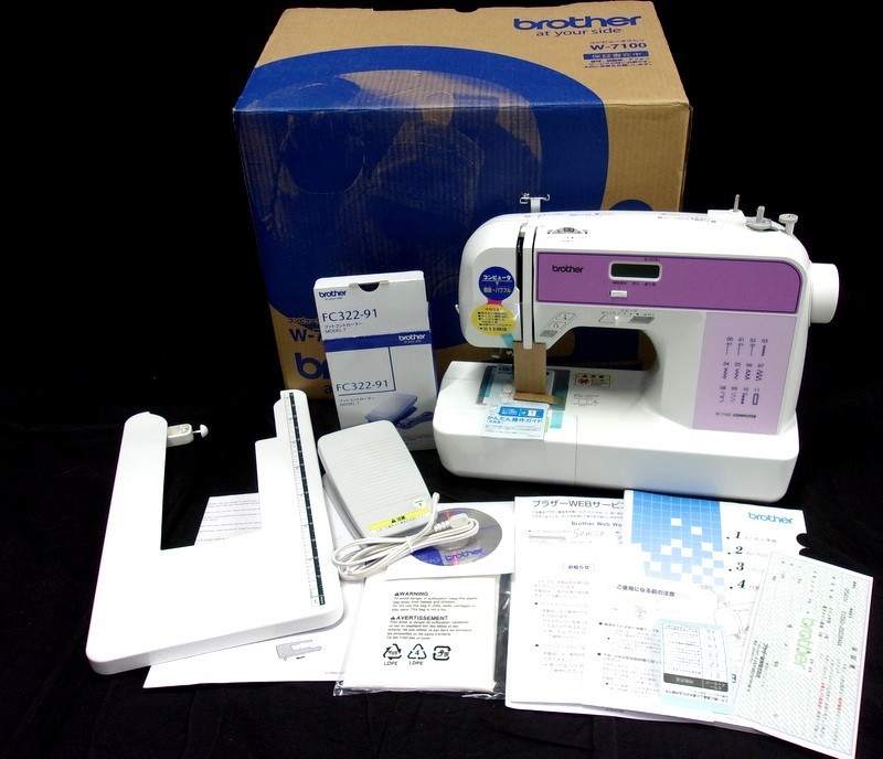 最低価格の M-7100 コンピューターミシン Disney刺繍内臓 ☆安心の保証