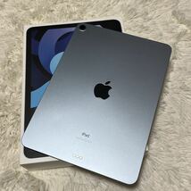 【最落なし】1円〜 付属品完備 iPad Air 4 (4th Generation) 256GB Wi-Fiモデル Apple スペースグレイ スカイブルー　Sky Blue_画像1