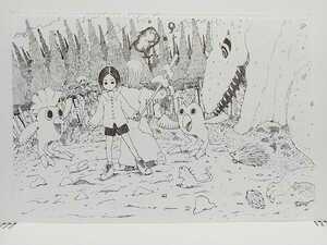 Art hand Auction 오리지널 일러스트★손으로 그린 일러스트★배틀★핸드메이드 원화 회화 흑백 흑백 인테리어 아날로그 아트 수제 공룡 일러스트, 만화, 애니메이션 상품, 손으로 그린 그림