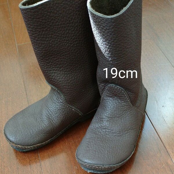 タンタティニー KOOS キッズ牛革ブーツ 19cm